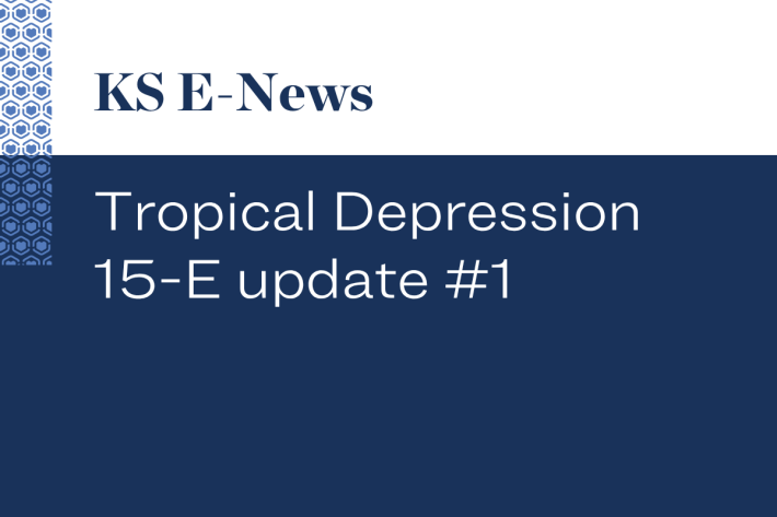 Tropical Depression 15-E update #1