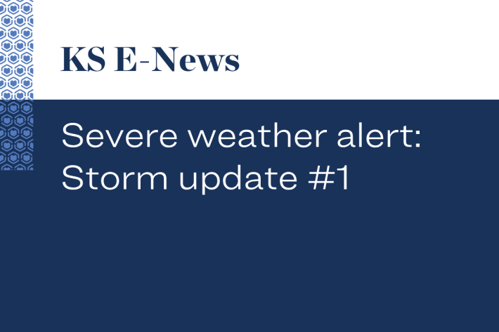 Severe weather alert: Storm update #1