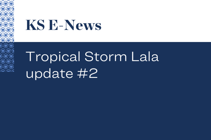 Tropical Storm Lala update #2