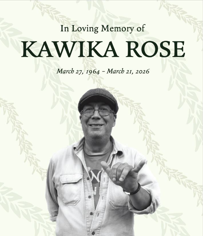 He Hoʻomanaʻo iā Dr. Kāwika Rose