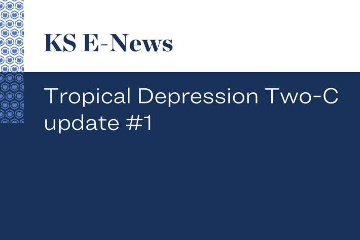 Tropical Depression Two-C update #1